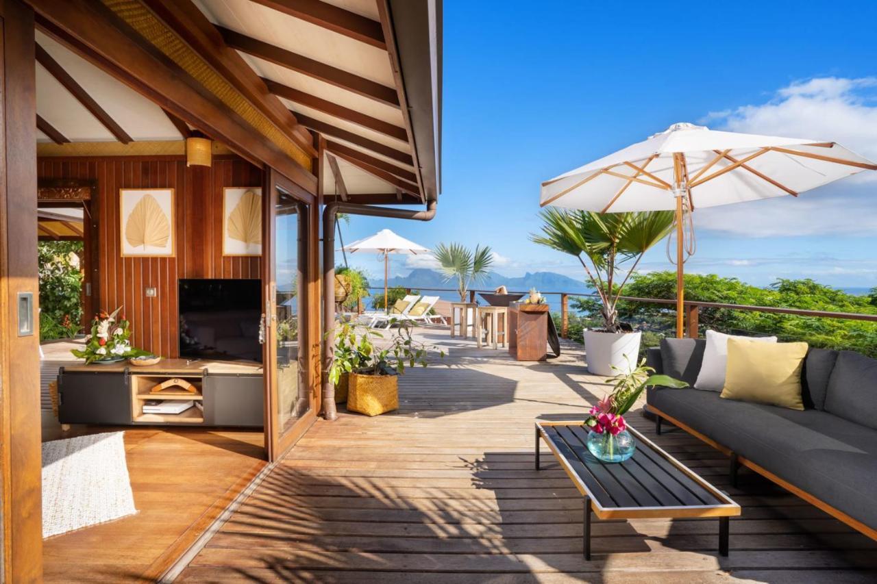Punaauia  Villa Manuiti, Balinese Luxury Home - Private Swim Spa, Ocean View - Ofyr Bbq - Koi Pond מראה חיצוני תמונה